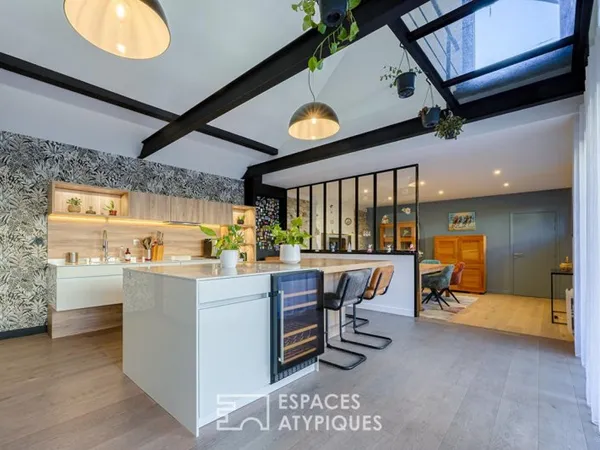 Maison contemporaine avec terrasses et garage double en hyperce