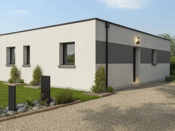 Projet de construction d'une maison 75 m² avec terrain à LA VILLE-ES-NONAIS (35)
