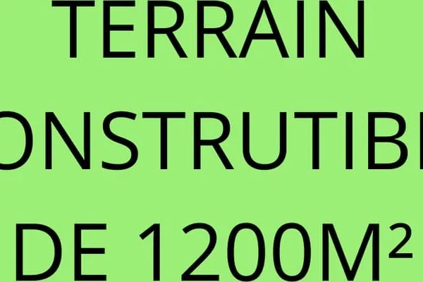 TERRAIN CONSTRUCTIBLE A VENDRE
