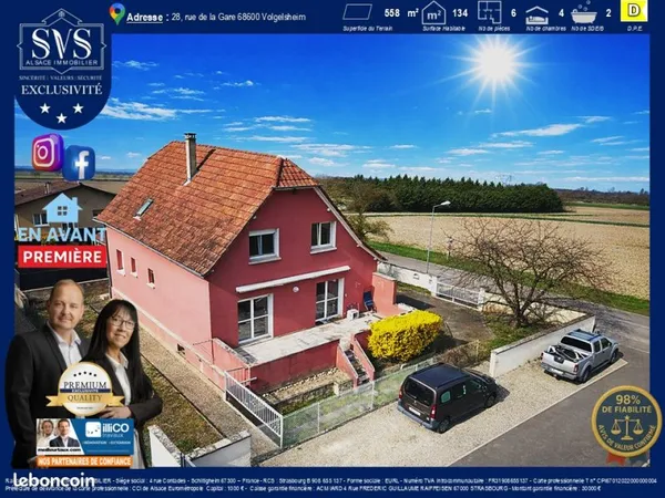 Maison 6 pièces 134 m²