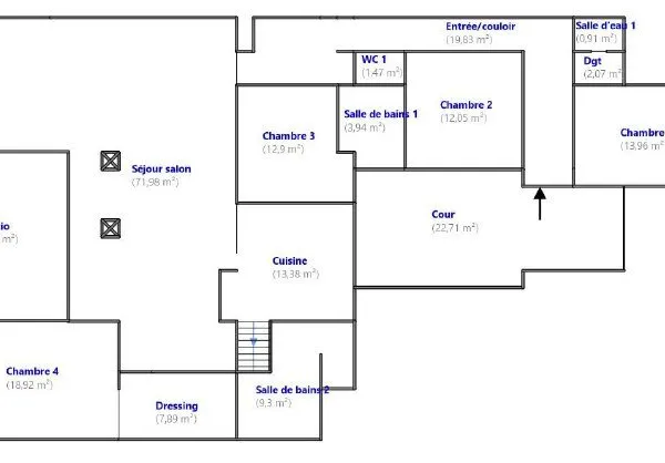 Appartement 6 pièces 230 m²