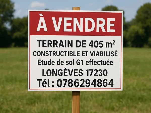 Terrain 405 m²