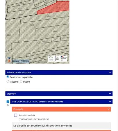 Vente parcelle forestière