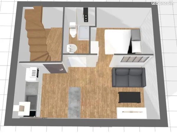 Studio 26m² Cosy - Tout Inclus (Wifi/Elec)