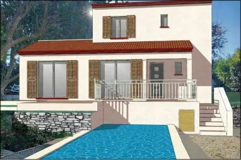 TOULON CAP BRUN - TERRAIN A BATIR D'UNE SURFACE DE 885 M2