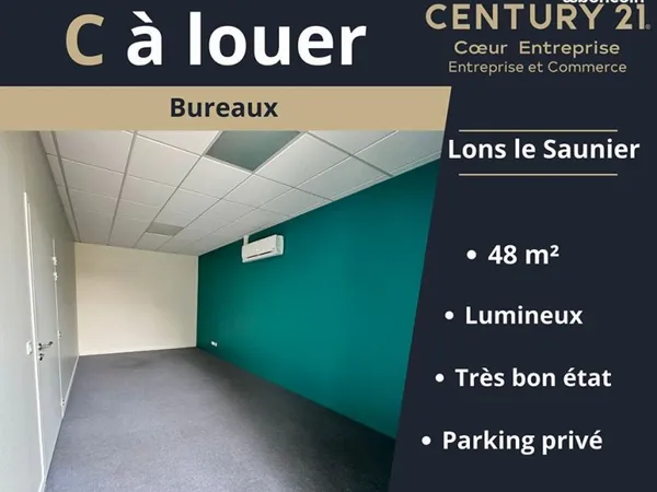 Bureaux 48 m² LONS LE SAUNIER