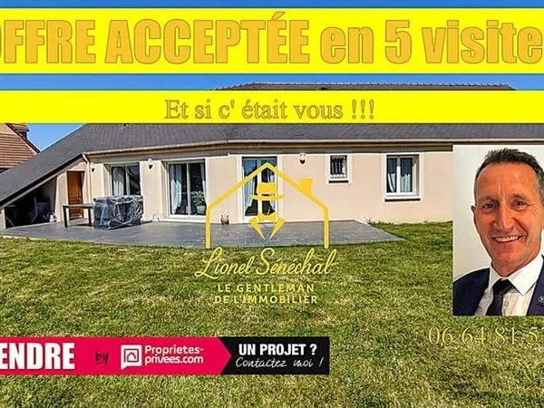 Maison entièrement de plain - pied 9 pièces de 140 m2 à Beaumont sur Sarthe