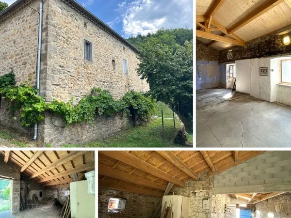 Maison en pierre avec annexes - toiture et isolation refaite
