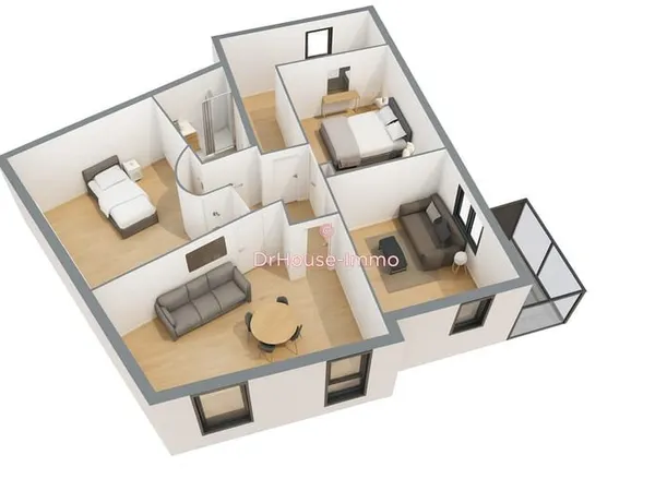 Appartement T5 avec terrasse - Nouvelle Résidence à Lille