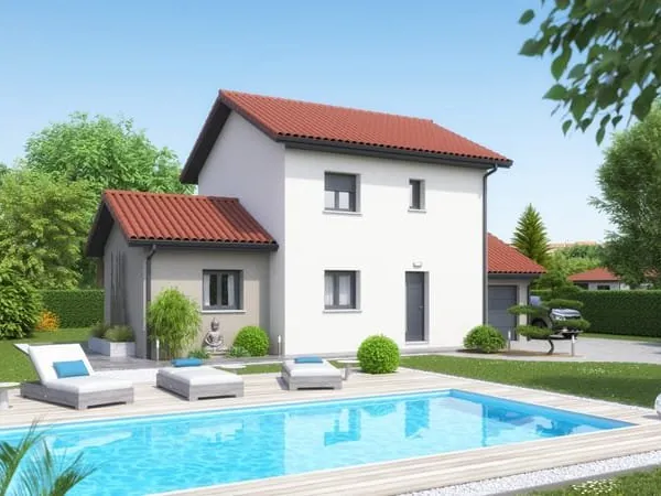 MAISON NEUVE A ETAGE T4 - TRADITIONNELLE & FAMILIALE -Saint-André-le-Gaz (38490)