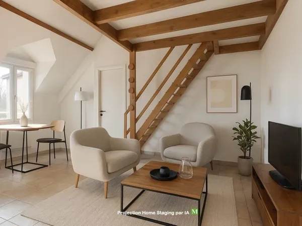 Appartement T2/3 en duplex avec parking privé