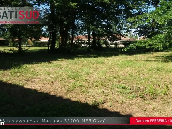 Terrain 1 000 m² Bordeaux