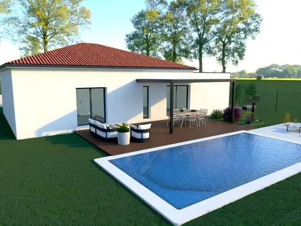Maison 100M² terrain 1500M²