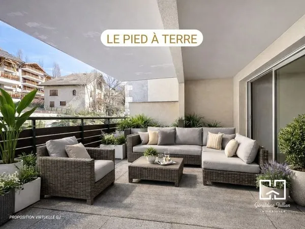 Appartement de 2 pièces avec terrasse et emplacement de parking à Briançon