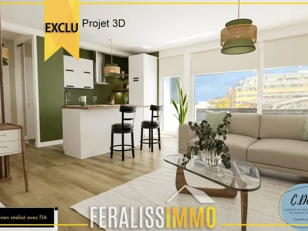 Appartement F2 au pied du RER !