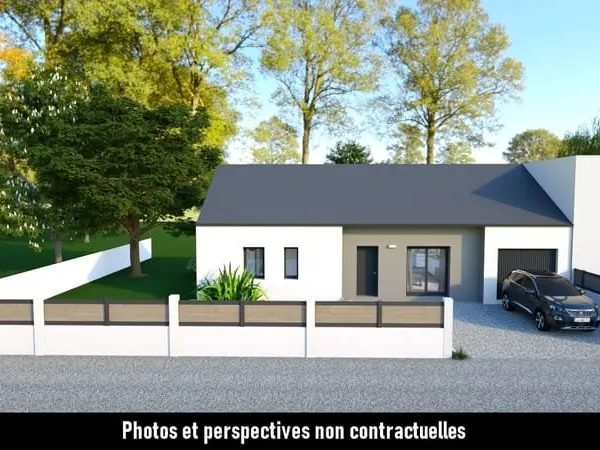 Maison plain-pied 3 chambres