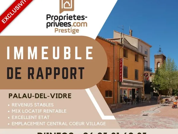 Immeuble de rapport 3 lots - Palau-del-Vidre - 7,5 % brut - Locataires stables
