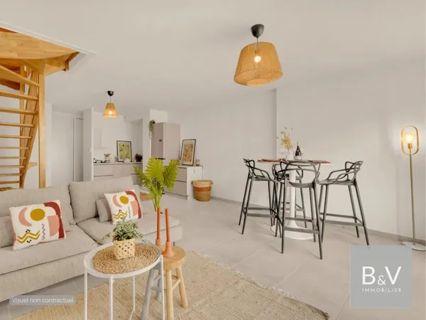 Maison duplex 4 pièces avec jardin