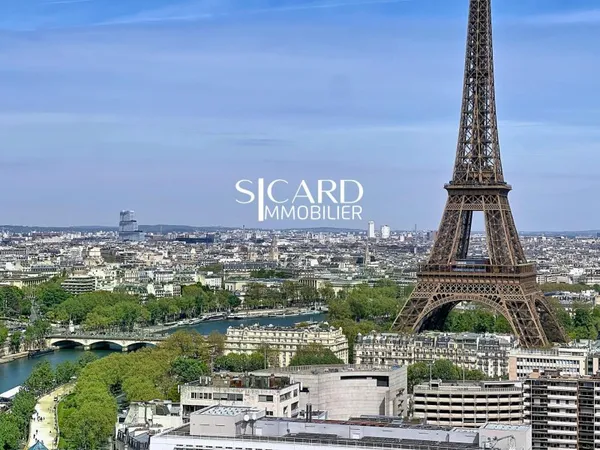 Vue Tour Eiffel & Seine - étage élevé