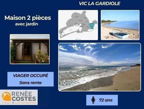 Viager occupé - F72 ans - VIC LA GARDIOLE (34110)