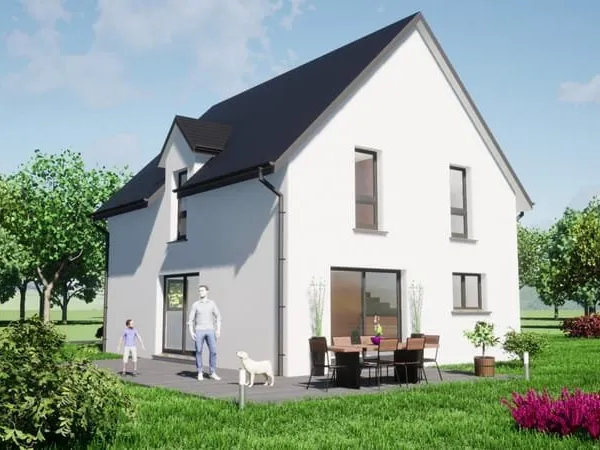 Maison avec garages hors lotissement à 10mn de Saint-Louis -Bâle