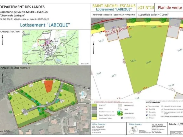 Terrain constructible 709 m²