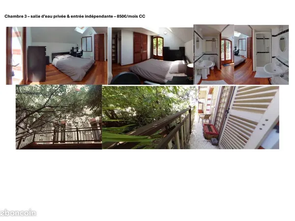 Chambre sdb privée dans villa coliving 205m2 à 5 min du métro