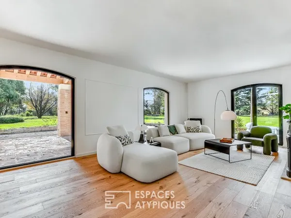 Maison de caractère rénovée en contemporain proche de Toulouse
