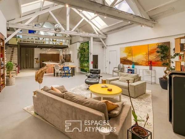 Loft d'artiste de style industriel dans une ancienne école de danse