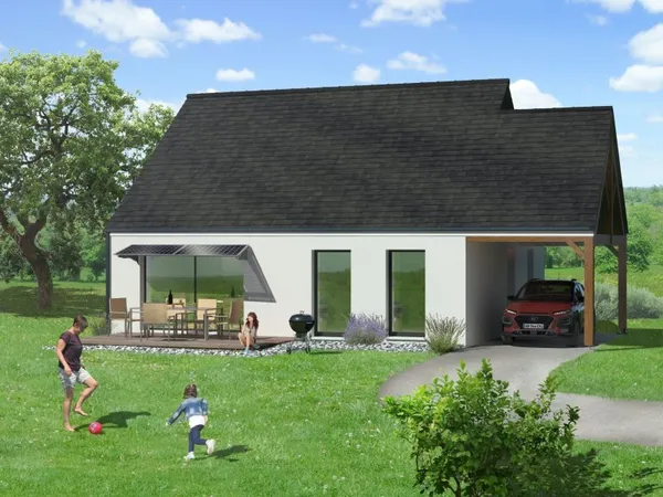 Projet de construction d'une maison 89.33 m² avec terrain à AUQUAINVILLE (14)