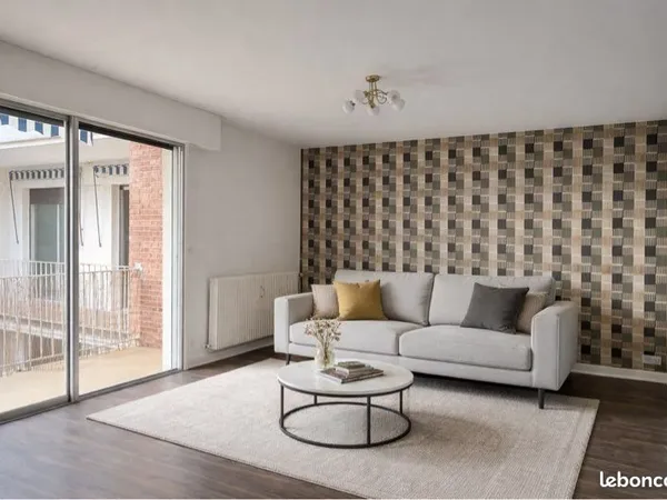 Appartement 3 pièces lumineux - 72 m² - centre-ville - balcon + garage