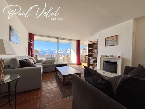 T3 traversant avec cheminée et vue panoramique - Alpe d'Huez