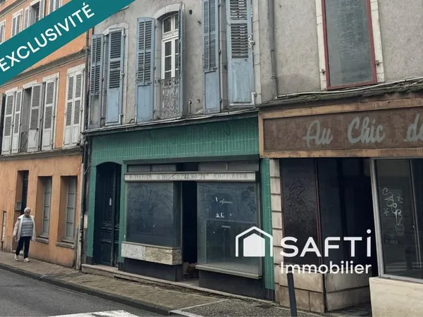Local commercial de 44.85m² à rénover et aménager
