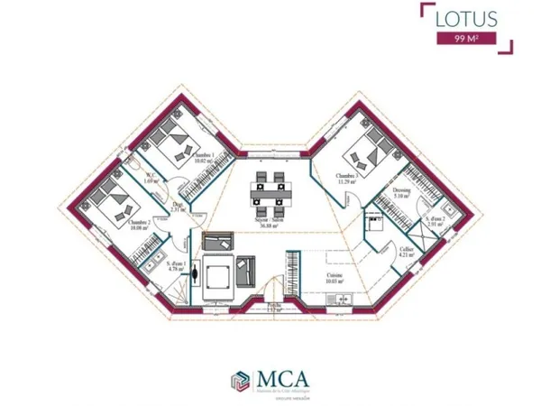 Maison 5 pièces 99 m²