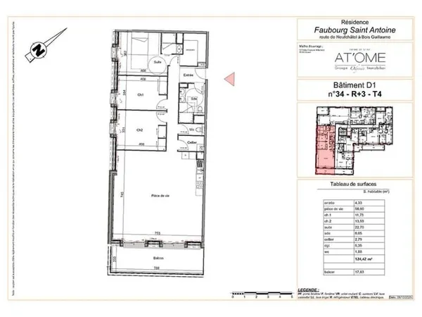 Appartement (T4) - 124.42