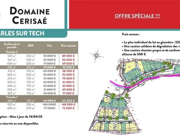 Terrains constructibles Arles sur Tech