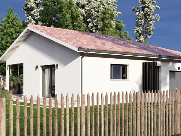 Maison neuve trois chambres + garage 105m² à Linxe