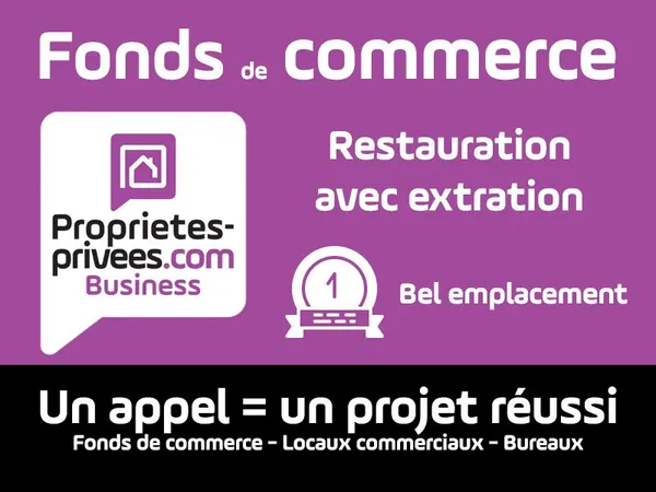 75011 PARIS - RESTAURATION RAPIDE 50 M² - 30 COUVERTS - GROSSE EXTRACTION - RUE TRÈS FRÉQUENTÉE - FL