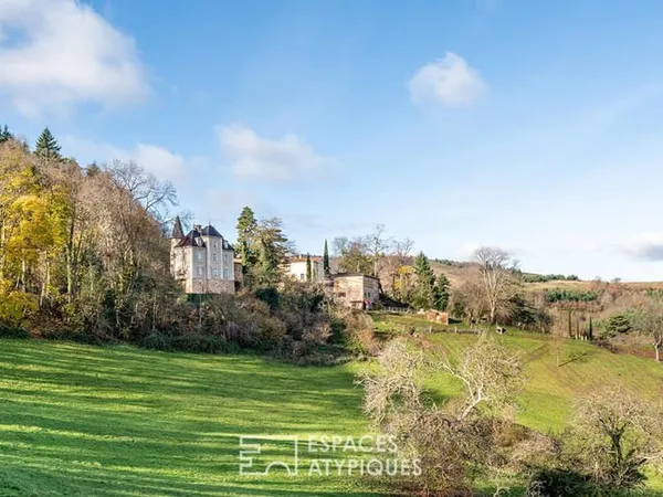 Château à rénover avec vue panoramique sur les monts du Beaujolais
