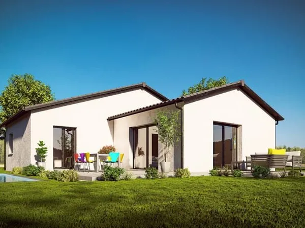 Maison plain pied à Meyrieu-les-Étangs de 95 m² + garage 20 m² au prix de 353 750 € !