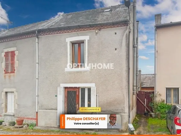 Maison 60 m² - 4 pièces - 2 Chambres - Grange 35 m² sur parcelle Non attenante de 353 m² - SAINT HIL