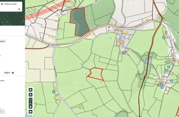 Parcelles agricole bois/broussaille