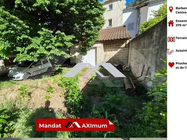Ensemble immobilier maison de ville et terrain constructible