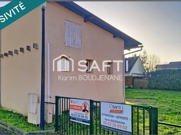 PLAIN-PIED de 70 m2 sur 500 m2 de terrain, 2 chambres...