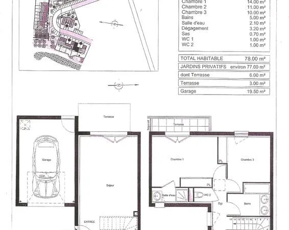 MAISON sur le lot