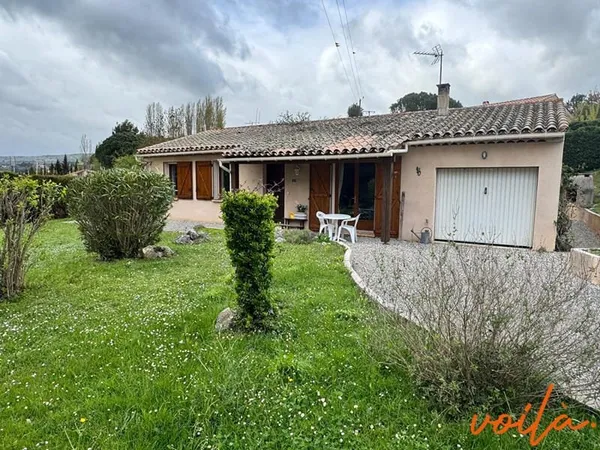 MONTOLIEU - MAISON PLAIN PIED 3 CHAMBRES GARAGE JARDIN