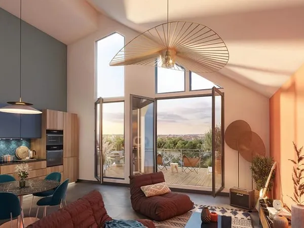 Appartement Toulouse 2 pièces de 46 m² avec VUE GARONNE !