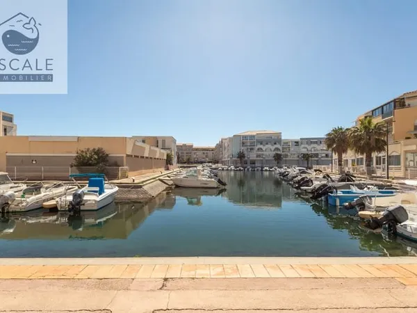VENTE APPARTEMENT EN RDC SUR LA MARINA AUX QUILLES A SETE