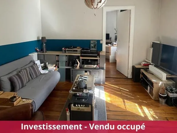 Appartement 2 pièces au 5ème étage vendu loué