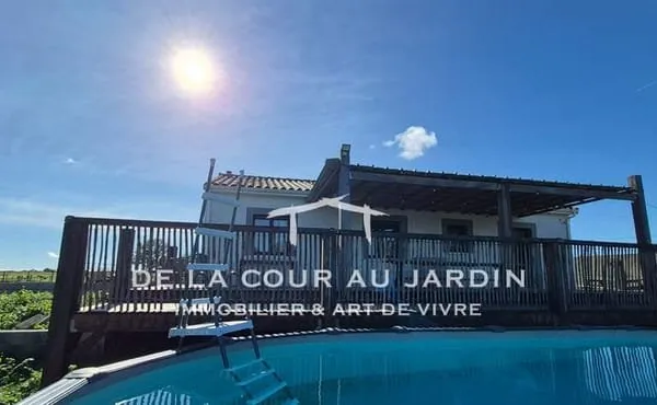 Maison contemporaine en rez-de-chaussée, bien situé